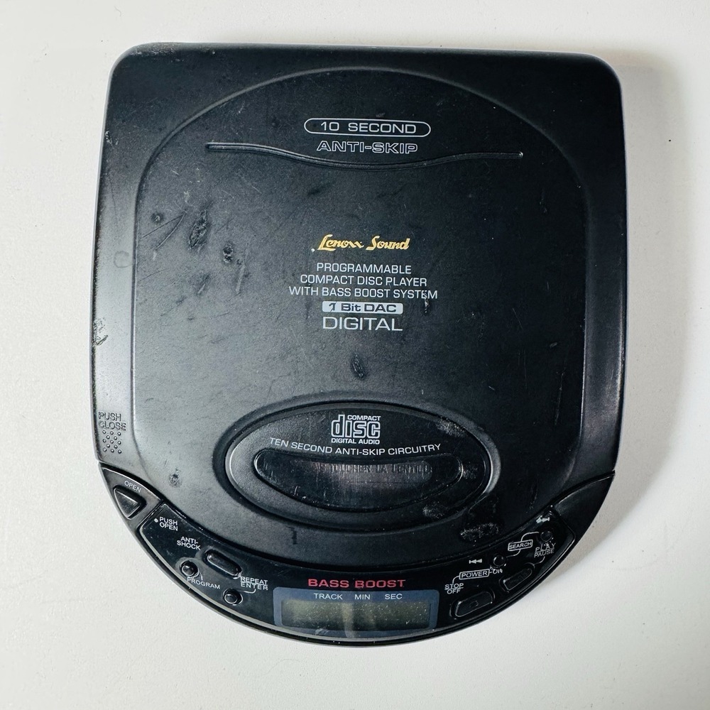 Vintage Lenoxx Sound CD Compact Disc Player Anti-Skip Digital Audio Model CD-78‎